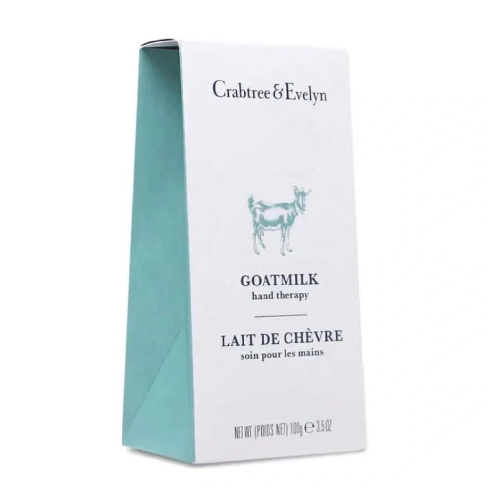 Crabtree & Evelyn Goat Milk Hand Therapy Cream 3.5 oz Moisturizer for Dry Skin